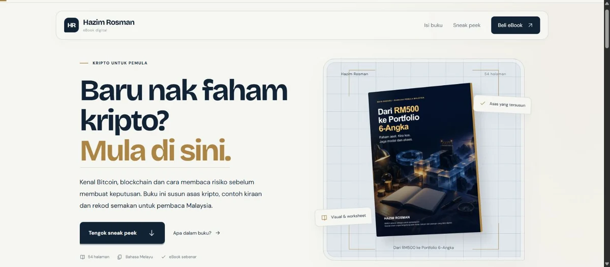 Preview sales page Dari RM500 ke Portfolio 6-Angka